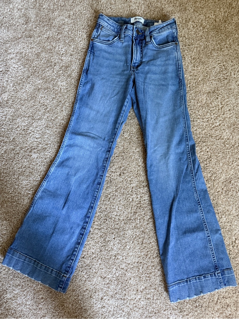 Wrangler Blue Flare Leg Jeans